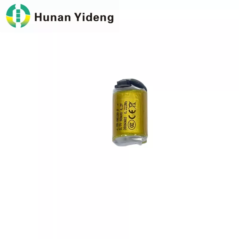08120 3.7V 60mAh ली पॉलिमर बेलनाकार बैटरी