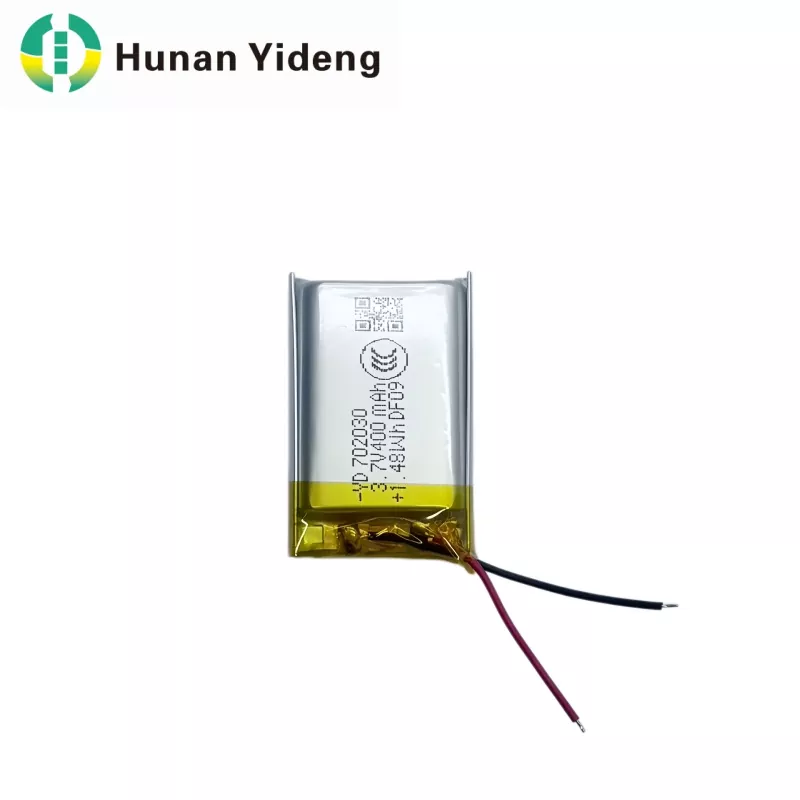 चिकित्सा उपकरण और लैंप और लालटेन के लिए 400mAh ली-आयन प्रिज़मैटिक बैटरी