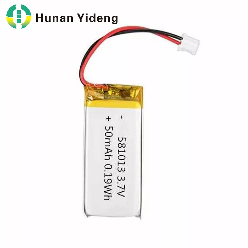 581013 3.7v 50mah लिथियम पॉलिमर ली आयन लिपो बैटरी