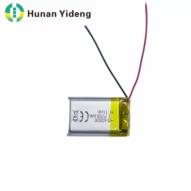 स्मार्ट स्पीकर के लिए 602030 3.7V 300mAh ली पॉलिमर बैटरी