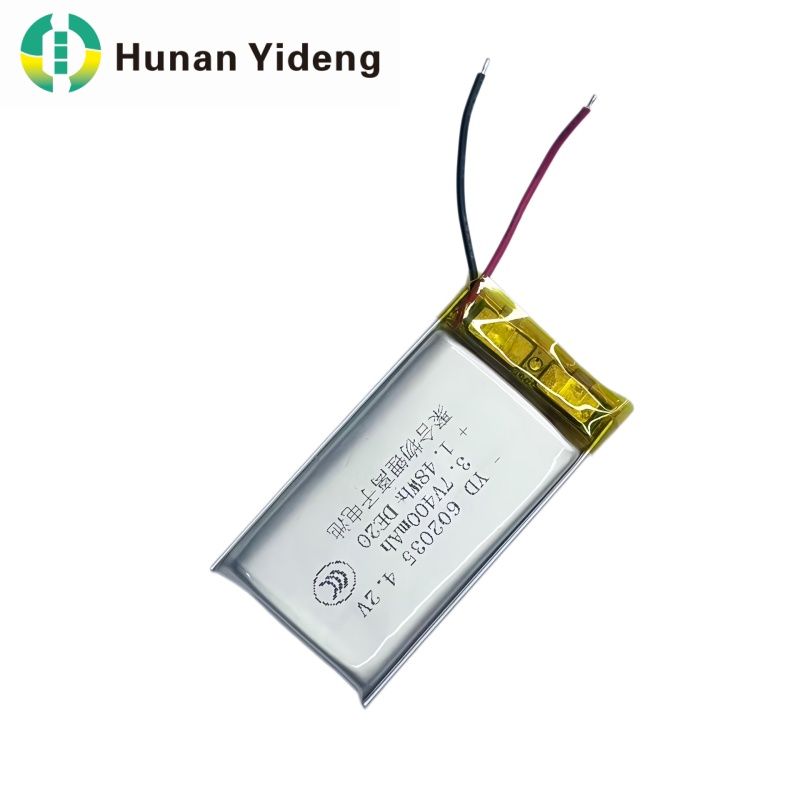 स्मार्ट सोफ़ा के लिए 602035 3.7v 400mAh लिथियम आयन बैटरी